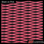 Cut Diamond Groove -2 Tone - Black on Pink