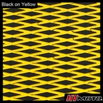Cut Diamond Groove -2 Tone - Black on Yellow